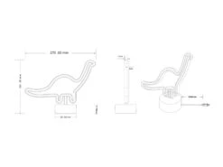 Reality Leuchten Deko LED Tischleuchte BRONTO Batterie- Oder USB Betrieben, Höhe 21cm -Globo Store deko led tischleuchte bronto batterie oder usb bet 5