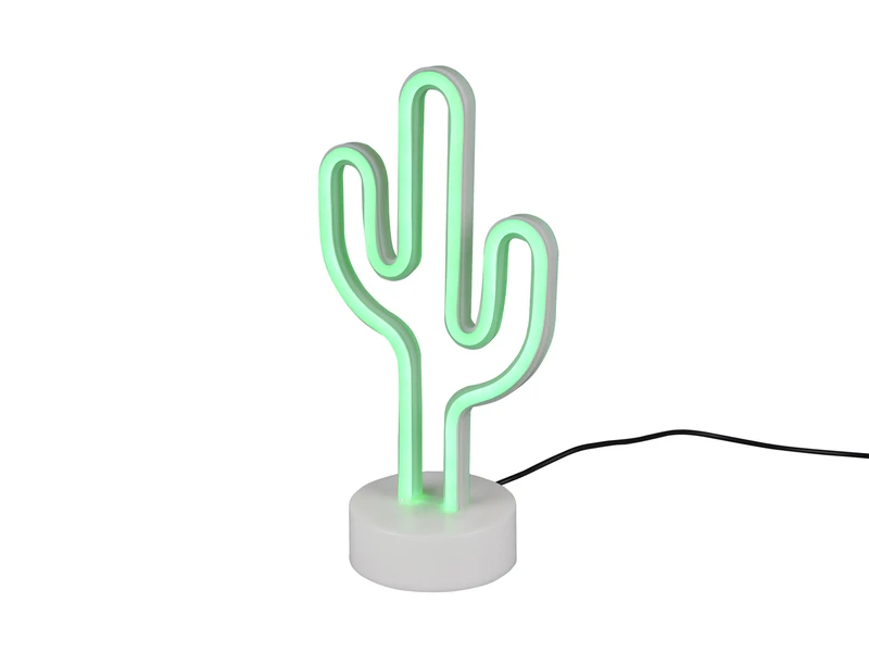 Reality Leuchten Deko LED Tischleuchte CACTUS Batterie- Oder USB Betrieben, Höhe 29cm 2 Reality Leuchten Deko LED Tischleuchte CACTUS Batterie- Oder USB Betrieben, Höhe 29cm – Bild 2