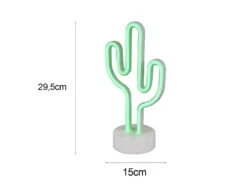 Reality Leuchten Deko LED Tischleuchte CACTUS Batterie- Oder USB Betrieben, Höhe 29cm 12 Reality Leuchten Deko LED Tischleuchte CACTUS Batterie- Oder USB Betrieben, Höhe 29cm -Globo Store deko led tischleuchte cactus batterie oder usb bet 3