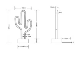 Reality Leuchten Deko LED Tischleuchte CACTUS Batterie- Oder USB Betrieben, Höhe 29cm 15 Reality Leuchten Deko LED Tischleuchte CACTUS Batterie- Oder USB Betrieben, Höhe 29cm -Globo Store deko led tischleuchte cactus batterie oder usb bet 6
