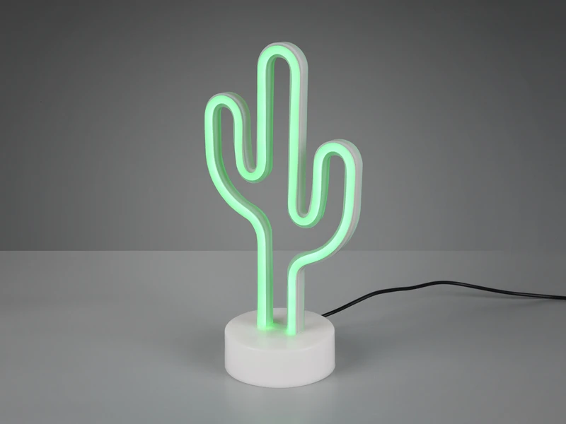 Reality Leuchten Deko LED Tischleuchte CACTUS Batterie- Oder USB Betrieben, Höhe 29cm 1 Reality Leuchten Deko LED Tischleuchte CACTUS Batterie- Oder USB Betrieben, Höhe 29cm