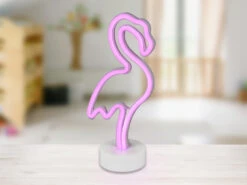 Reality Leuchten Deko LED Tischleuchte FLAMINGO Batterie- Oder USB Betrieben, Höhe 29cm -Globo Store deko led tischleuchte flamingo batterie oder usb b 2