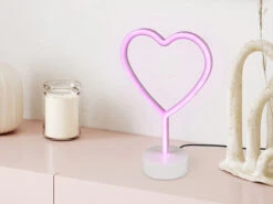 Reality Leuchten Deko LED Tischleuchte HEART Batterie- Oder USB Betrieben, Höhe 30cm -Globo Store deko led tischleuchte heart batterie oder usb betr 2