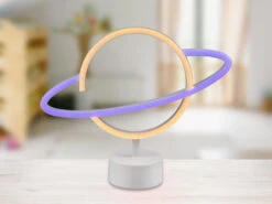 Reality Leuchten Deko LED Tischleuchte PLANET Batterie- Oder USB Betrieben, Höhe 25cm -Globo Store deko led tischleuchte planet batterie oder usb bet 2