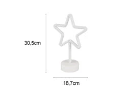 Reality Leuchten Deko LED Tischleuchte STAR Batterie- Oder USB Betrieben, Höhe 30cm -Globo Store deko led tischleuchte star batterie oder usb betri 3