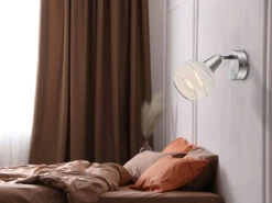 Globo Dekorative LED Wandleuchte ELLIOTT Mit Glasschirm Satiniert, Spot Schwenkbar 10 Globo Dekorative LED Wandleuchte ELLIOTT Mit Glasschirm Satiniert, Spot Schwenkbar -Globo Store dekorative led wandleuchte elliott mit glasschirm 1 4