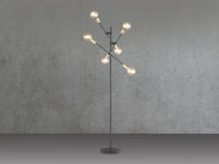 Trio Leuchten Design LED Stehleuchte Schwenkbar, Schwarz Bronze -Globo Store design led stehleuchte schwenkbar schwarz bronze 2