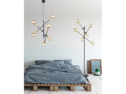 Trio Leuchten Design LED Stehleuchte Schwenkbar, Schwarz Bronze -Globo Store design led stehleuchte schwenkbar schwarz bronze 7