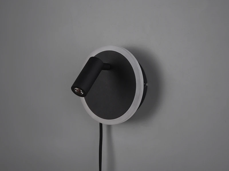 Trio Leuchten Design LED Wandleuchte JORDAN In Schwarz Matt Wandstrahler Leselampe 8 Trio Leuchten Design LED Wandleuchte JORDAN In Schwarz Matt Wandstrahler Leselampe – Bild 8