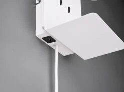 Trio Leuchten Design LED Wandleuchten 2er Set In Weiß Matt Mit USB Ladebuchse Und Ablage -Globo Store design led wandleuchten 2er set in weiss matt mit 1 9