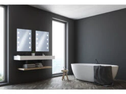 Fischer & Honsel Dimmbare LED Badezimmer Wandleuchte SPIEGEL Mit Beleuchtung, 70 X 56 Cm 6 Fischer & Honsel Dimmbare LED Badezimmer Wandleuchte SPIEGEL Mit Beleuchtung, 70 X 56 Cm -Globo Store dimmbare led badezimmer wandleuchte spiegel mit be 2