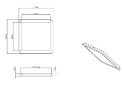 Reality Leuchten Dimmbare LED Deckenleuchte CAMILLUS Flache Badezimmerlampe 17x17cm Schwarz IP44 -Globo Store dimmbare led deckenleuchte camillus flache badezim 43
