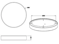 Trio Leuchten Dimmbare LED Deckenleuchte DIAMO Smarte Lichtsteuerung WIZ Ø 60cm -Globo Store dimmbare led deckenleuchte diamo smarte lichtsteue 6