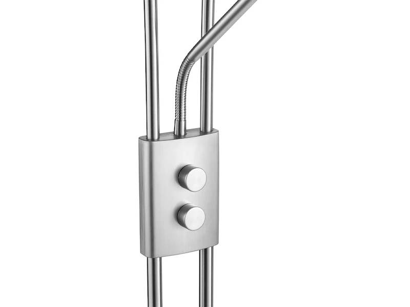 Reality Leuchten Dimmbarer LED Deckenfluter RENNES Mit Flex Leselicht Metall In Silber Matt 7 Reality Leuchten Dimmbarer LED Deckenfluter RENNES Mit Flex Leselicht Metall In Silber Matt – Bild 7