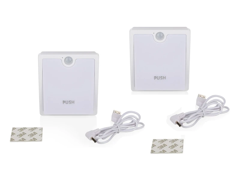Smartwares Dimmbares LED Nachtlicht Im 2er Set Bewegungs- & Dämmerungssensor - Aufladbar 1 Smartwares Dimmbares LED Nachtlicht Im 2er Set Bewegungs- & Dämmerungssensor - Aufladbar