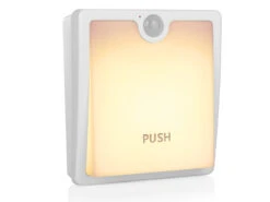 Smartwares Dimmbares LED Nachtlicht Mit Bewegungs- & Dämmerungssensor, Per USB Aufladbar -Globo Store dimmbares led nachtlicht mit bewegungs daemmerungs 2