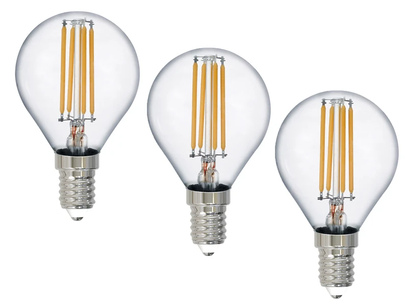 Trio Leuchten E14 Filament LED 3Stk. - 2 Watt, 250 Lumen, Warmweiß, Ø 4cm - Nicht Dimmbar 1 Trio Leuchten E14 Filament LED 3Stk. - 2 Watt, 250 Lumen, Warmweiß, Ø 4cm - Nicht Dimmbar