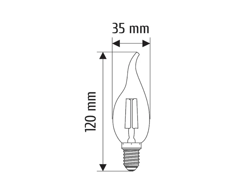 Trio Leuchten E14 Filament LED, 4 Watt, 400 Lumen, Warmweiß, Ø3,5cm, Dimmer, Tropfen Amber 2 Trio Leuchten E14 Filament LED, 4 Watt, 400 Lumen, Warmweiß, Ø3,5cm, Dimmer, Tropfen Amber – Bild 2