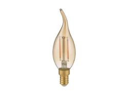 Trio Leuchten E14 Filament LED, 4 Watt, 400 Lumen, Warmweiß, Ø3,5cm, Dimmer, Tropfen Amber
