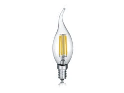 Trio Leuchten E14 Filament LED, 4 Watt, 470 Lumen, Warmweiß, Ø3,5cm, 3 Stufen Dimmer, Tropfen