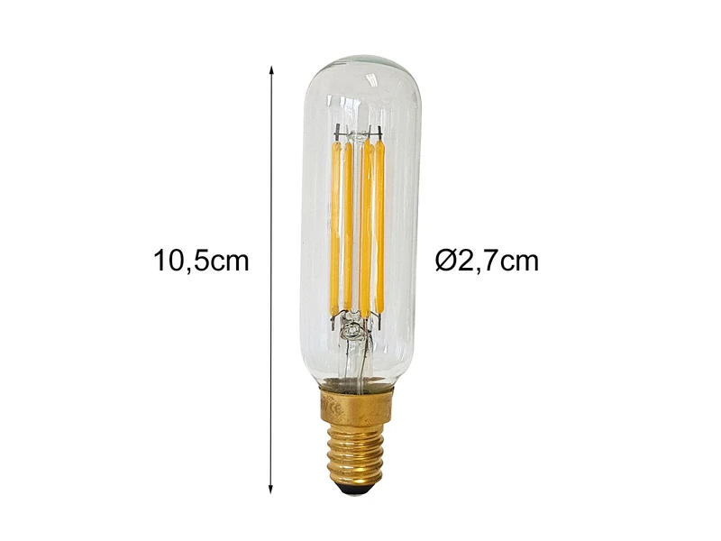 Elstead Lighting E14 Filament LED Kolben - 4 Watt, 420 Lumen, 3000 K Warmweiß, Ø2,7cm - Dimmbar 2 Elstead Lighting E14 Filament LED Kolben - 4 Watt, 420 Lumen, 3000 K Warmweiß, Ø2,7cm - Dimmbar – Bild 2
