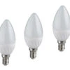 Trio Leuchten E14 LED 3 Stk. - 6 Watt, 470 Lumen, 3000 Kelvin Warmweiß, Ø3,7cm - Nicht Dimmbar