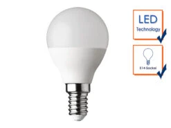 Wofi E14 LED - 5,5Watt, 470 Lumen, 3000 Kelvin Warmweiß Ø4,5cm - Nicht Dimmbar -Globo Store e14 led 55watt 470 lumen 3000 kelvin warmweiss 45c 3