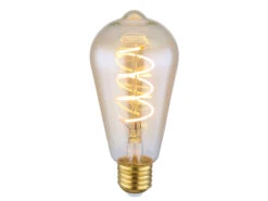 Globo E27 Filament LED - 4 Watt, 200 Lumen, Warmweiß, Ø6,4cm - Extern Dimmbar
