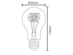 Globo E27 Filament LED - 4 Watt, 200 Lumen, Warmweiß, Ø6cm - Extern Dimmbar 8 Globo E27 Filament LED - 4 Watt, 200 Lumen, Warmweiß, Ø6cm - Extern Dimmbar -Globo Store e27 filament led 4 watt 200 lumen warmweiss 6cm ex 2