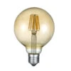 Trio Leuchten E27 Filament LED - 8 Watt, 806 Lumen, Warmweiß, Ø12cm - 3 Stufen Dimmer
