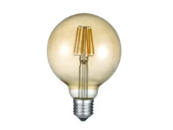 Trio Leuchten E27 Filament LED - 8 Watt, 806 Lumen, Warmweiß, Ø12cm - 3 Stufen Dimmer