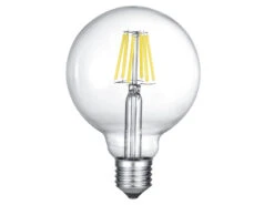 Trio Leuchten E27 Filament LED, 8 Watt, 810 Lumen, Warmweiß, Ø12,5cm, 3 Stufen Dimmer