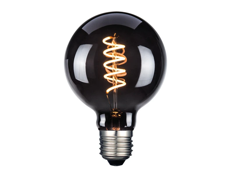 FHL Easy E27 Filament LED Globe Ø9,5cm Deko Glühlampe Rauchfarben 4 Watt, 60 Lumen 2 FHL Easy E27 Filament LED Globe Ø9,5cm Deko Glühlampe Rauchfarben 4 Watt, 60 Lumen – Bild 2