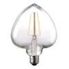 Wofi E27 Filament LED Herz - 4 Watt, 300 Lumen, Warmweiß - Nicht Dimmbar