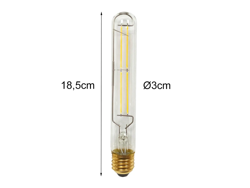 Elstead Lighting E27 Filament LED Kolben - 7 Watt, 820 Lumen, 3000 K Warmweiß, Ø3cm - Dimmbar 2 Elstead Lighting E27 Filament LED Kolben - 7 Watt, 820 Lumen, 3000 K Warmweiß, Ø3cm - Dimmbar – Bild 2