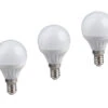 Trio Leuchten E27 LED 3 Stk. - 5 Watt, 400 Lumen, 3000 Kelvin Warmweiß, Ø4,5cm - Nicht Dimmbar