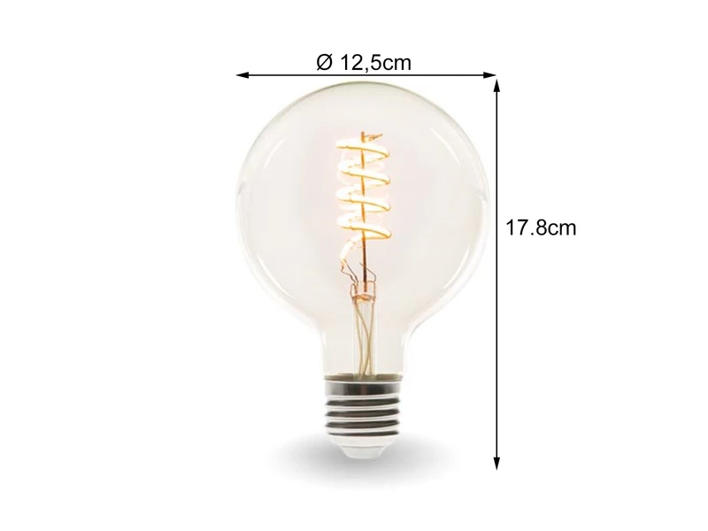 Perel E27 LED WIFI, 6,5 Watt 555 Lumen, 2200-2700 Kelvin, Ø12,5cm, Per App Steuerbar 4 Perel E27 LED WIFI, 6,5 Watt 555 Lumen, 2200-2700 Kelvin, Ø12,5cm, Per App Steuerbar – Bild 4