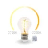 Perel E27 LED WIFI, 6,5 Watt 555 Lumen, 2200-2700 Kelvin, Ø6cm, Per App Steuerbar
