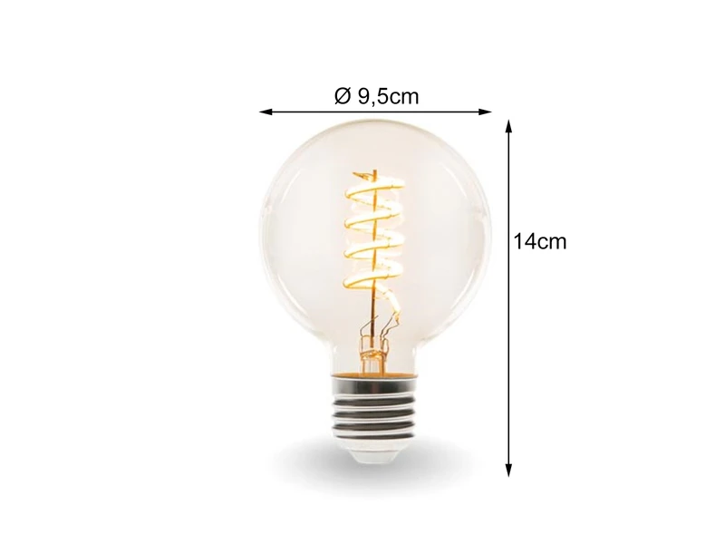 Perel E27 LED WIFI, 6,5 Watt 555 Lumen, 2200-2700 Kelvin, Ø9,5cm, Per App Steuerbar 4 Perel E27 LED WIFI, 6,5 Watt 555 Lumen, 2200-2700 Kelvin, Ø9,5cm, Per App Steuerbar – Bild 4