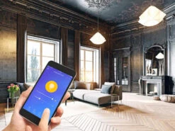 Perel E27 LED WIFI, 6,5 Watt 555 Lumen, 2200-2700 Kelvin, Ø9,5cm, Per App Steuerbar 13 Perel E27 LED WIFI, 6,5 Watt 555 Lumen, 2200-2700 Kelvin, Ø9,5cm, Per App Steuerbar -Globo Store e27 led wifi 65 watt 555 lumen 2200 2700 kelvin 95 5