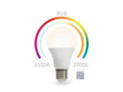 Globo Store 12 Perel E27 LED WIFI, 8,5 Watt 806 Lumen, 2700-6500 Kelvin, RGB, Ø6cm, Per App Steuerbar