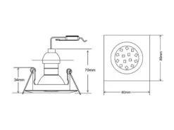 Trio Leuchten Eckiger Deckeneinbaustrahler JURA Schwenkbar In Messing Matt GU10 12 Trio Leuchten Eckiger Deckeneinbaustrahler JURA Schwenkbar In Messing Matt GU10 -Globo Store eckiger deckeneinbaustrahler jura schwenkbar in me 5