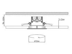Trio Leuchten Eckiger LED Deckeneinbaustrahler 4er Set Dimmbar In Silber Matt, IP65 -Globo Store eckiger led deckeneinbaustrahler 4er set dimmbar i 16