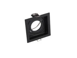 Trio Leuchten Eckiger LED Deckeneinbaustrahler Schwarz Matt, Schwenkbar 9,2 X 9,2cm 8 Trio Leuchten Eckiger LED Deckeneinbaustrahler Schwarz Matt, Schwenkbar 9,2 X 9,2cm -Globo Store eckiger led deckeneinbaustrahler schwarz matt schw 1