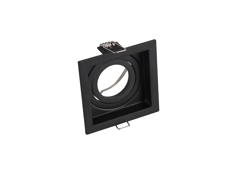 Trio Leuchten Eckiger LED Deckeneinbaustrahler Schwarz Matt, Schwenkbar 9,2 X 9,2cm 2 Trio Leuchten Eckiger LED Deckeneinbaustrahler Schwarz Matt, Schwenkbar 9,2 X 9,2cm – Bild 2