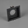 Trio Leuchten Eckiger LED Deckeneinbaustrahler Schwarz Matt, Schwenkbar 9,2 X 9,2cm