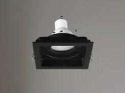 Trio Leuchten Eckiger LED Deckeneinbaustrahler Schwarz Matt, Schwenkbar 9,2 X 9,2cm 11 Trio Leuchten Eckiger LED Deckeneinbaustrahler Schwarz Matt, Schwenkbar 9,2 X 9,2cm -Globo Store eckiger led deckeneinbaustrahler schwarz matt schw 4