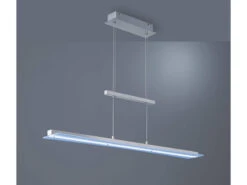 Reality Leuchten Exklusive LED Pendelleuchte SMASH Silber - Höhenverstellbar TOUCH Dimmer