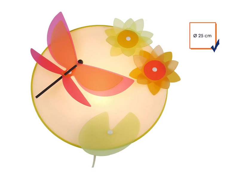 Niermann Farbenfrohe Wandleuchte (Ø 25cm) Bruchsicherer Schirm Applikation LIBELLE 2 Niermann Farbenfrohe Wandleuchte (Ø 25cm) Bruchsicherer Schirm Applikation LIBELLE – Bild 2