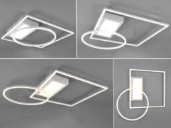 Trio Leuchten Flache LED Deckenleuchte DOWNEY Weiß Schwenkbar & Dimmbar Mit Fernbedienung 12 Trio Leuchten Flache LED Deckenleuchte DOWNEY Weiß Schwenkbar & Dimmbar Mit Fernbedienung -Globo Store flache led deckenleuchte downey weiss schwenkbar d 3
